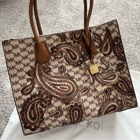 Michael Kors MK purse special design large mercer satchel bag NWT - Picture 2 of 14